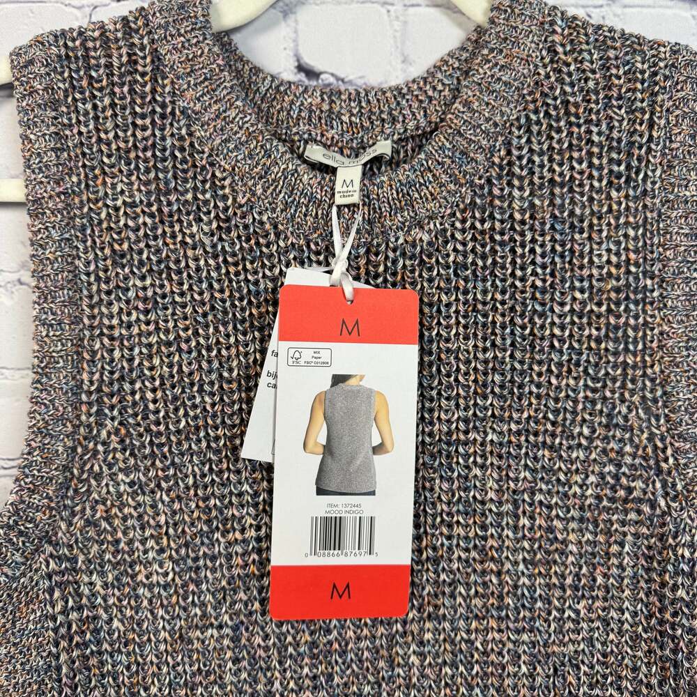 Ella Moss Nwt Marge Sleeveless Chunky Knit Tank Top Size M — image 5 of 8